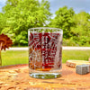 New York City Map Whiskey Glass  360 Engraved  (13.5 oz) / Father's Day Gift