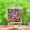 Austin City Map Whiskey Glass  360 Engraved  (13.5 oz) / Christmas Gift