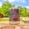 Houston City Map Whiskey Glass  360 Engraved  (13.5 oz) / Christmas Gift
