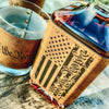 We The People American Flag / Engraved Leatherette Wrap Whiskey Decanter or Decanter Set of 3  / Valentine's Day Gift