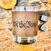 We The People Whiskey Glass / Bourbon / Scotch / Single Glass / Engraved Leatherette / Father's Day Gift