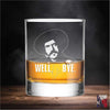 Curly Bill Well Bye / Whiskey Glass / Bourbon Glass / Scotch Glass / Single Glass / Christmas Gift