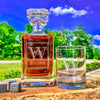 Engraved Personalized Whiskey Decanter or Decanter Set    / Valentine's Day Gift