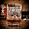 Doc Holliday My Hypocrisy Knows No Bounds  Whiskey Glass    / Christmas Gift