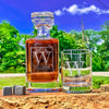 Engraved Personalized Whiskey Decanter or Decanter Set    / Christmas Gift