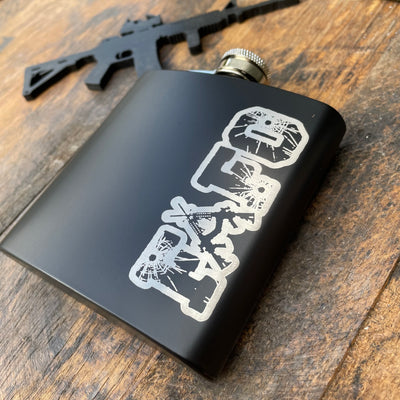FAFO Etched Whiskey Flask    / Christmas Gift